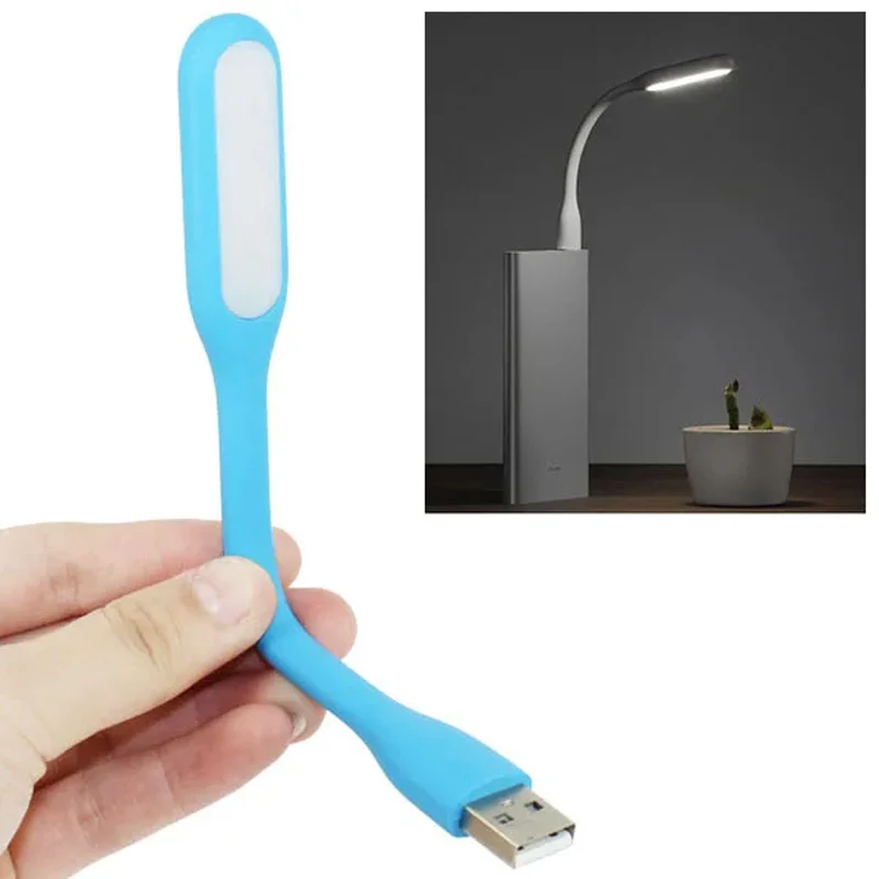 USB LED 비상 조명, 유연한 구부릴 수 있는 독서 조명, 휴대용 미니 야간 조명, 보조배터리 컴퓨터 PC 노트북용