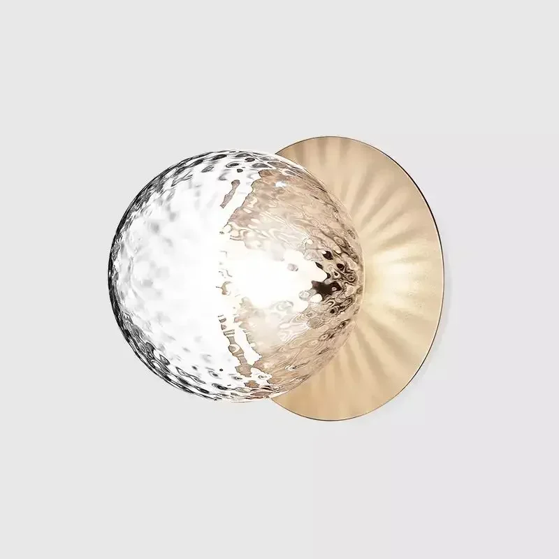 

Wall Lamp Nordic Round Glass Lampshade Led wall lamp ball for Bedroom Bedside Aisle Stairs Entrance Deco light fixtures