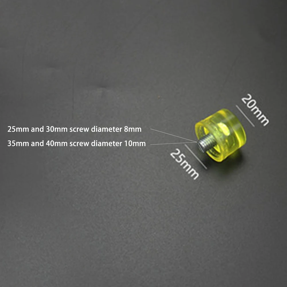 

4 шт. резиновые противоскользящие и маслостойкие головки для молотка, сменные аксессуары с крепежными винтами, 25 мм/30 мм/35 мм/40 мм