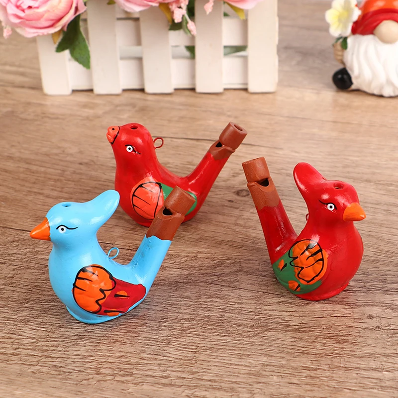 NEW Coloured Drawing Water Bird Whistle for Kid Early Learning Educational Children Toy Musical Instrument Bathtime Musical Toy