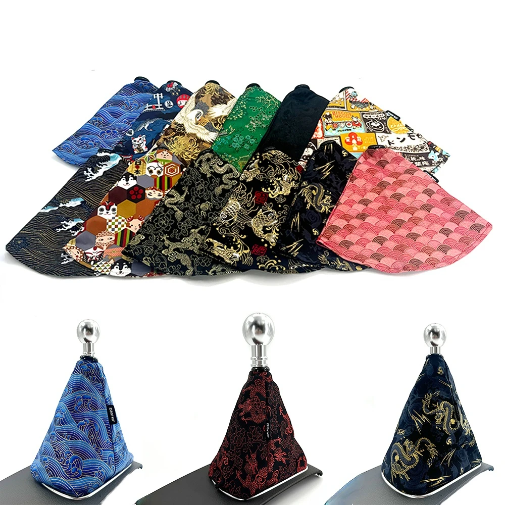 Jdm Shift Boot Japanese Kimono Styles Covers Car Change Lever Fabric Gear Handle Ornaments for Interior Cars Accessories Gift