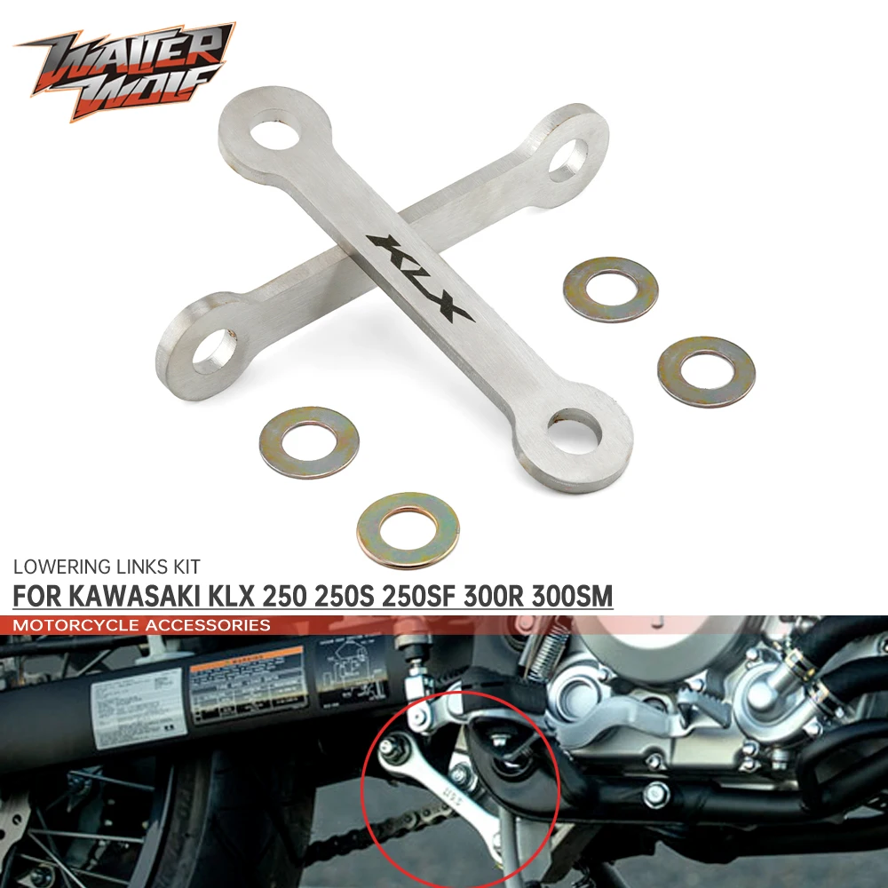 

Lowering Links Kit For KAWASAKI KLX250 KLX 250 250S 250SF 300R 300SM Rear Suspension Drop Levers Steel Motorcycle Accessories