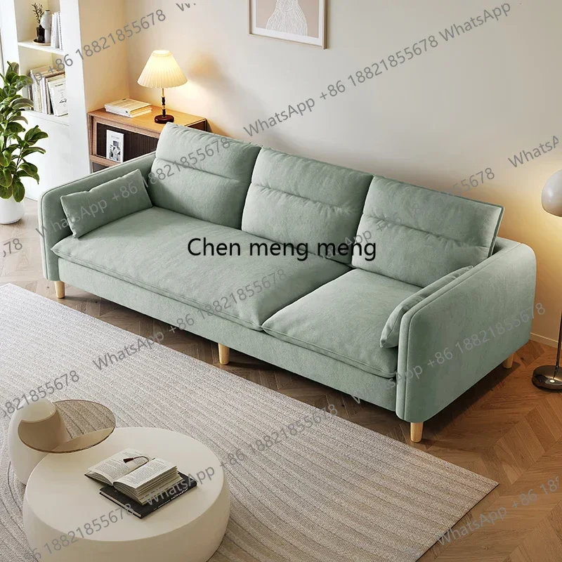 

D182 Simple Nordic Sofa Unique Wood Comfortable Wood Designer Velvet Couches Floor Modern Divani Da Soggiorno Furniture Living