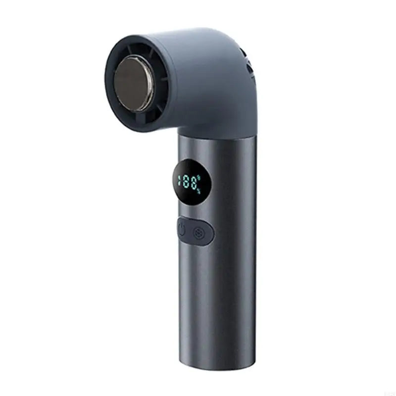 F92F Rechargeable Elbow Handheld Fan with Adjustable Speeds and 3000mAh Battery Plastic Texture Suitable for Hot Weather