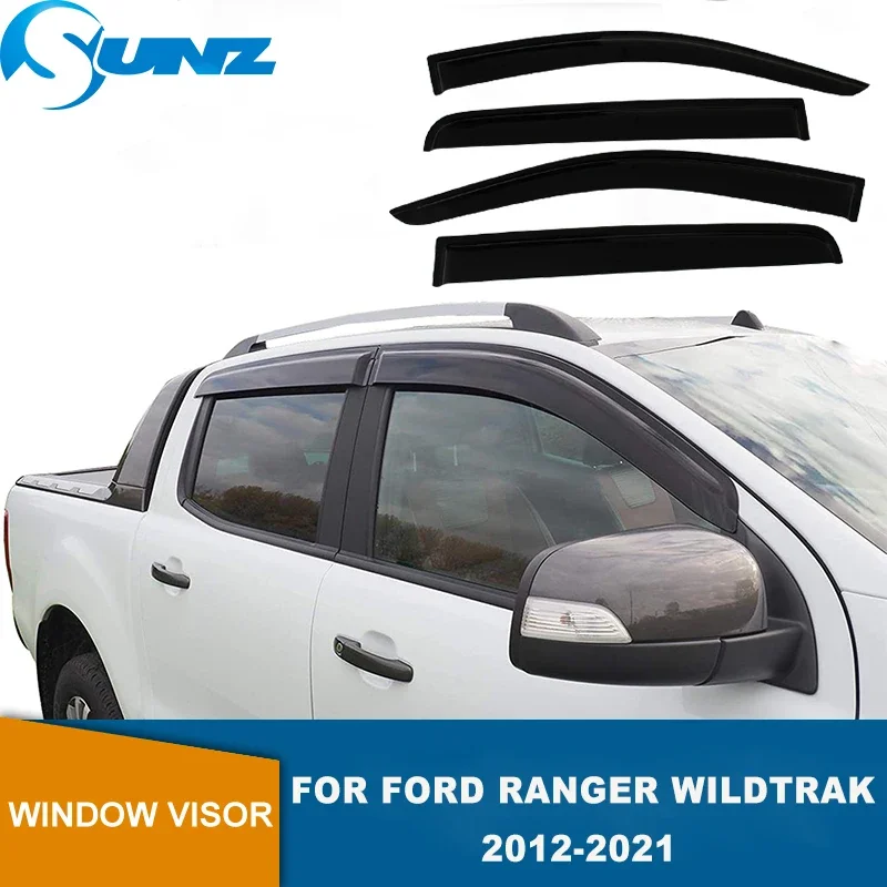 

Window Visor For Ford Ranger Wildtrak T6 T7 T8 2012 2013 2014 2015 2016 2017 2018 2019 2020 2021 Sun Rain Guard Window Dflector