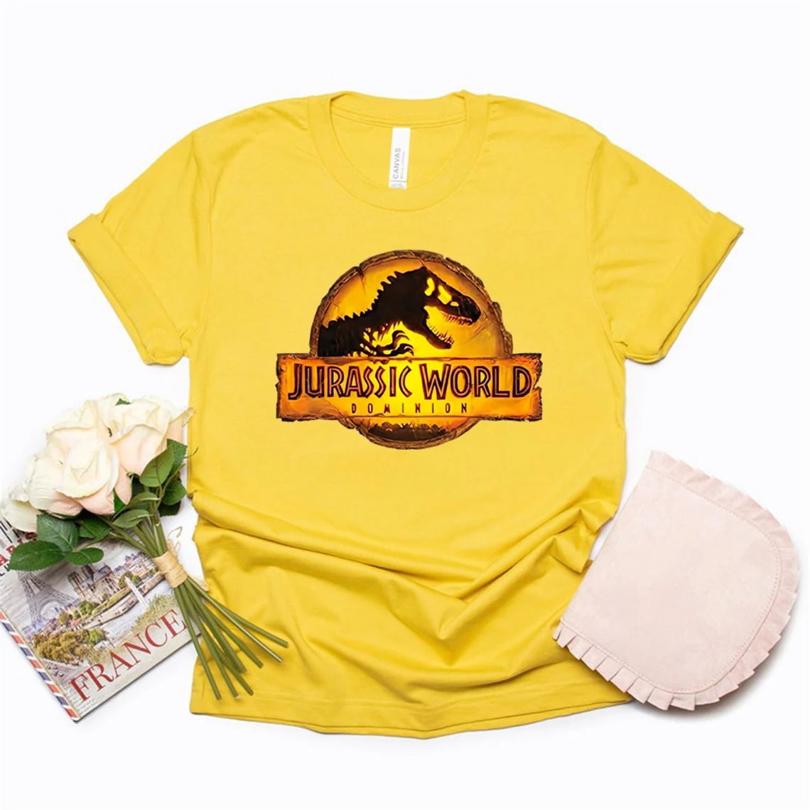 Jurassic World 2024 New Movie Dominion T Shirt Jurassic Park Shirt Dinosaur Life Vintage Graphic T Shirts Unisex Casual Tops Tee