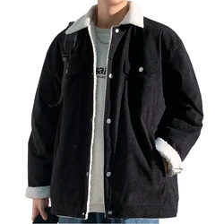 Streetwear Heren Winter Harajuku Mode Jas Parkas Bubble Jasje Oversized Warme Effen Jas Faux Suède Puffer Jas