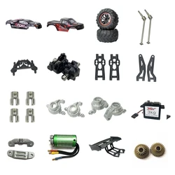 XLF X-03 X-04 X-03A X-04A X03 X04 X-03MAX 1/10 RC Car Spare Parts Accessories Differential Drive Shaft Tire Swing Arm Bumper