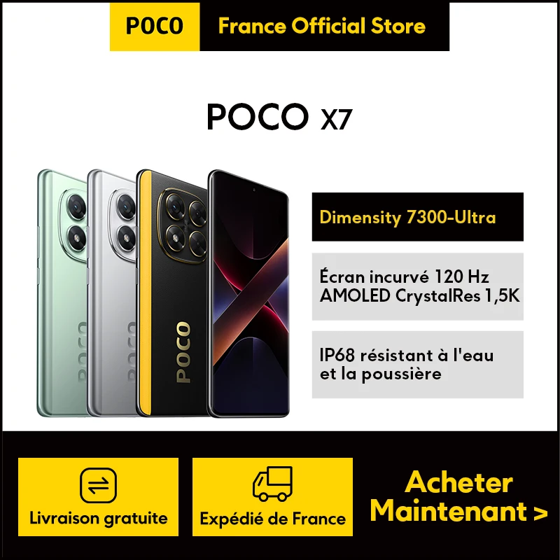 [Official] POCO X7 | Dimensity 7300-Ultra, curvated screen 120 Hz AMOLED CrystalRes 1,5 K, IP68 resistant to water and dust