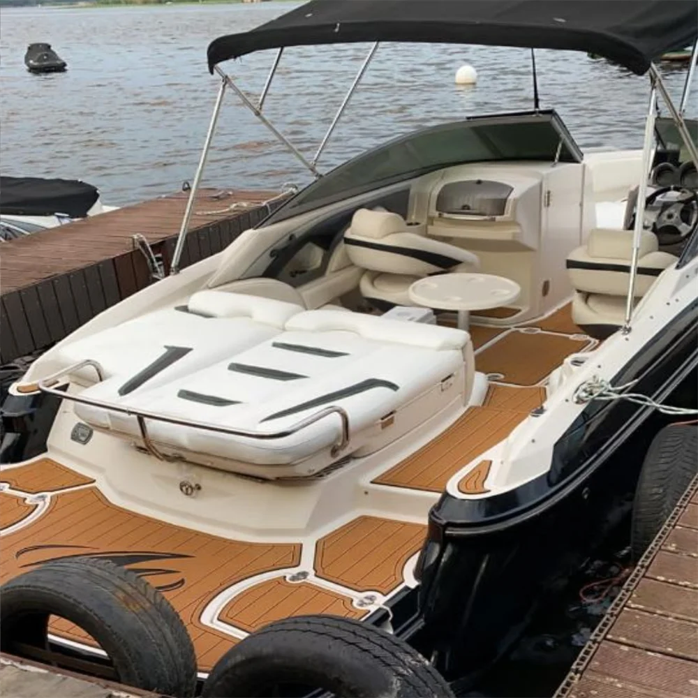 2006 Monterey 234FS Swim Platform Cockpit Pad Boat EVA Foam Teak Deck Floor Mat SeaDek MarineMat Style Self Adhesive