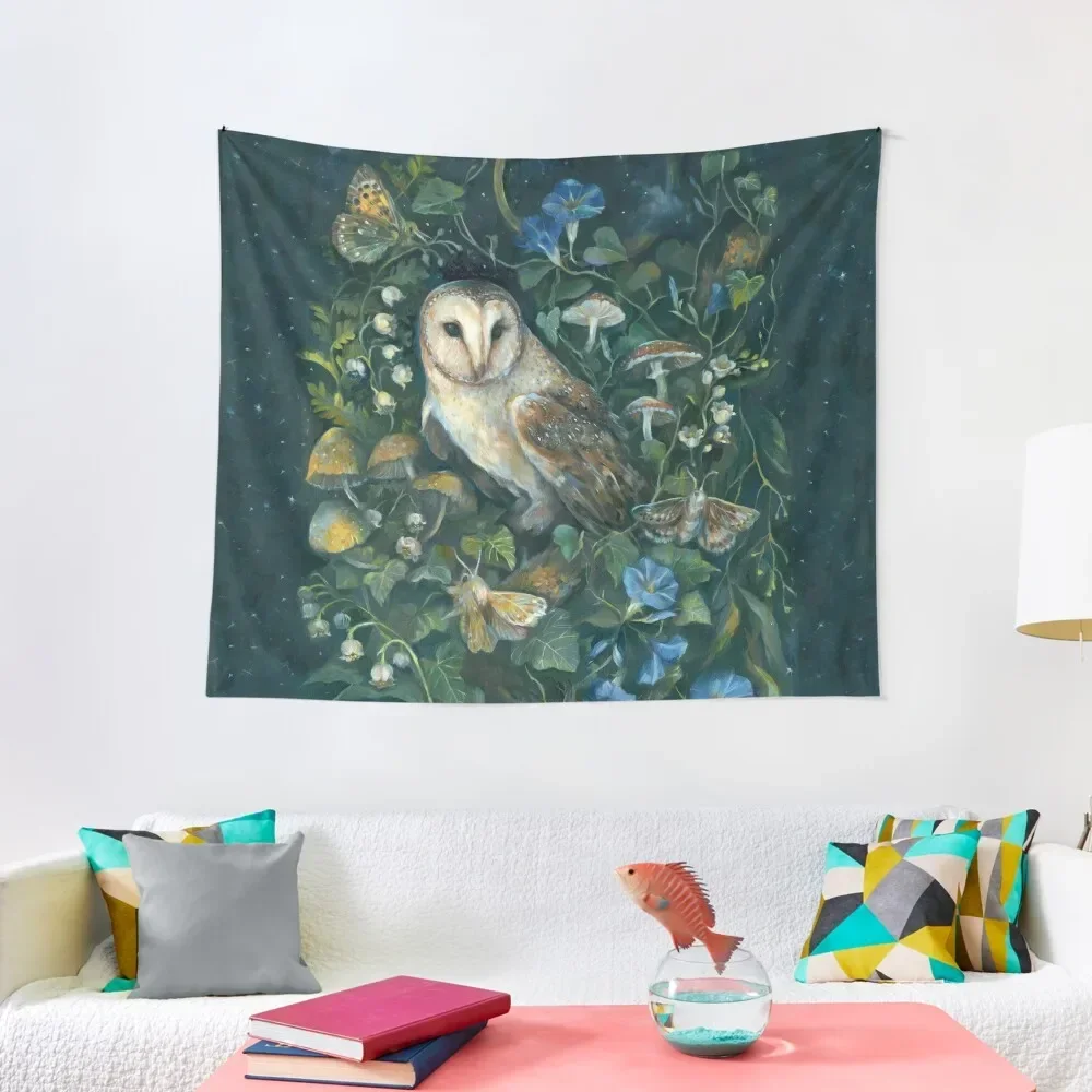 

Barn Owl Forest Tapestry Cute Room Things Room Decorations Tapestry