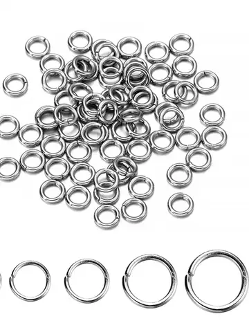 30-200Pcs 3-25mm Stainless Steel Split Ring Open Single Loops Jump Rings Connectors for DIY Jewelry Making Findings Accessories