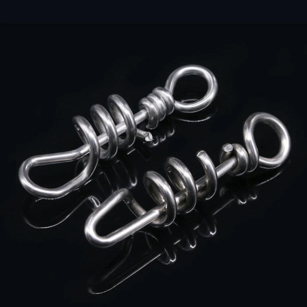 10-30 قطعة من الفولاذ المقاوم للصدأ لصيد الأسماك المفاجئة المسمار الخيوط شكل الصيد البحري الصيد المفاجئة قطب #6