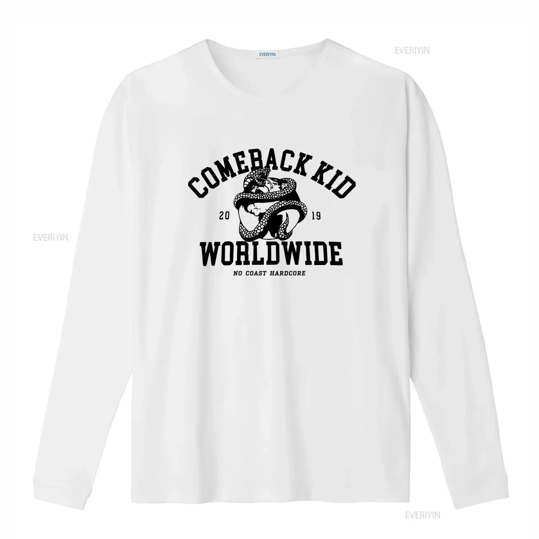 Comeback Kid Worldwide No Coast Hardcore Snake Print 100 Cotton T Shirt S 4XL vintage Washed Stretched Unisex Slightly