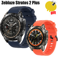 For Zeblaze Stratos 2 Plus Strap Smart watch Silicone Soft Wristband Band Bracelet Screen protector film