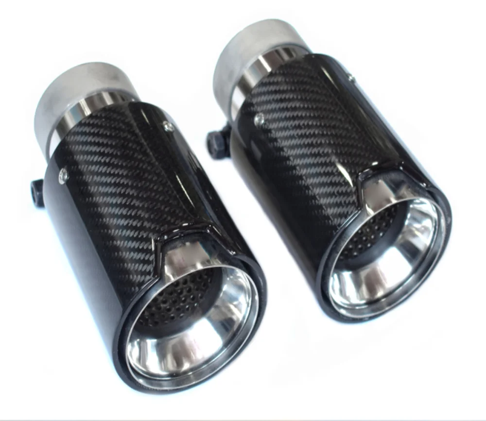 

1 Pcs Carbon Fiber Matte Car Exhaust Tip For BMW M2 F8 M3 F80 M4 F82 M5 F10 M6 F12 M Performance Muffler Tip Nozzle