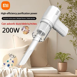 Xiaomi 9800000PA Portable Car Vacuum Cleaner 200W Vacuum Cleaner Mite Removal Car Electrical Home Vacuum Cleaner Wet and Dry