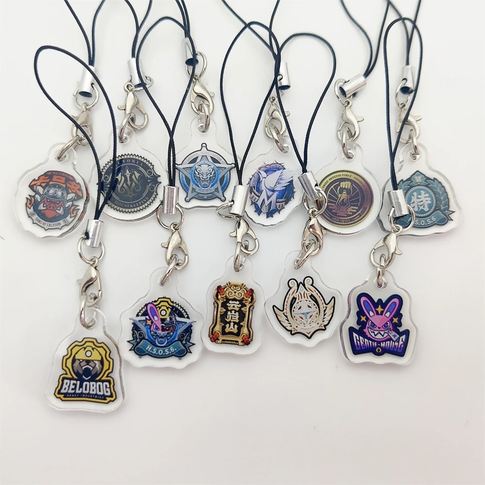 Game Zenless Zone Zero Camp Icon Logo Acrylic Keychain Cunning Hares HousekeepingKeyring Bag Mobile Phone Pendant Party Gifts