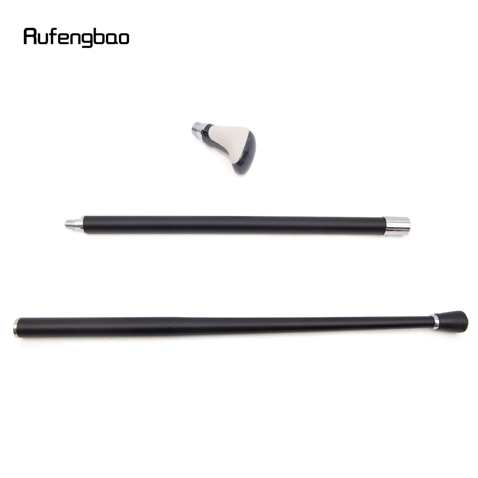 화이트 블랙 가죽 화이트 워킹 지팡이 패션 장식 워킹 스틱 신사 우아한 코스프레 지팡이 Crosier 94cm