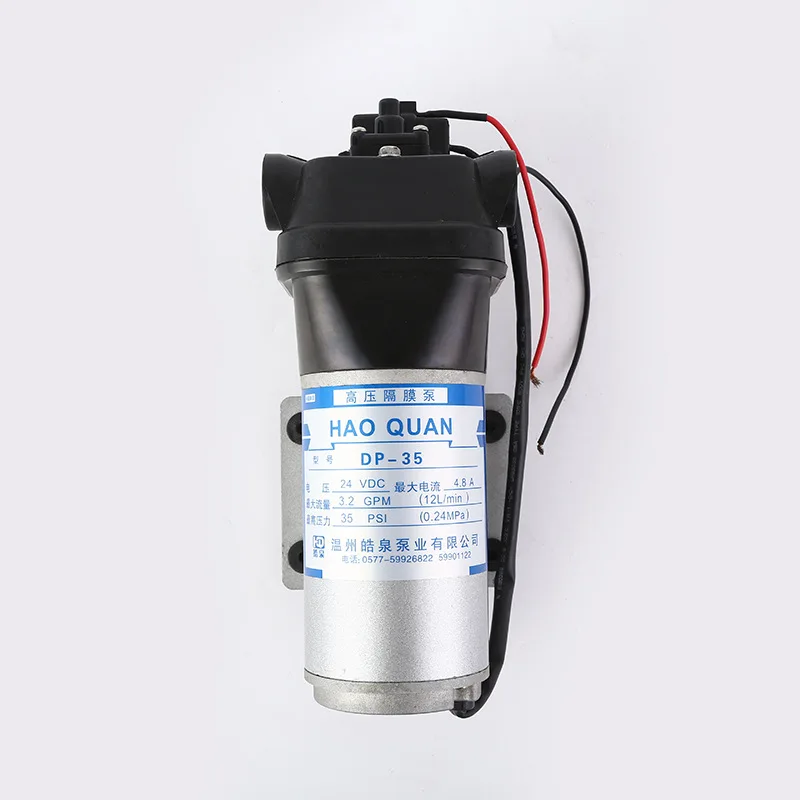 Classic Design 12L/min High Pressure Diaphragm Pump Corrosion Resistant 24V DC Electric Self Priming Car Washing Pump DP-35