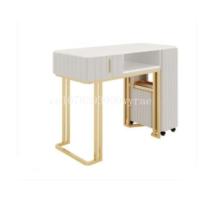 

Simple Modern Marble Double Manicure Shop Single Double Manicure Table Manicure Table and Chair Set