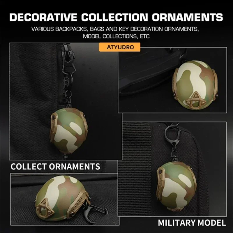 Tactical FAST Helmet Shape Bottle Opener Keychain Beer Cap Portable Decorations Collectibles Camping Outdoor Sports Equipment