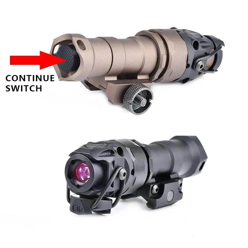 Metal KIJI K1 IR Illuminator Flashlight Hunting Weapon IR LED Scout Light Dual Function Pressure Switch Fit 20mm Picatinny Rail