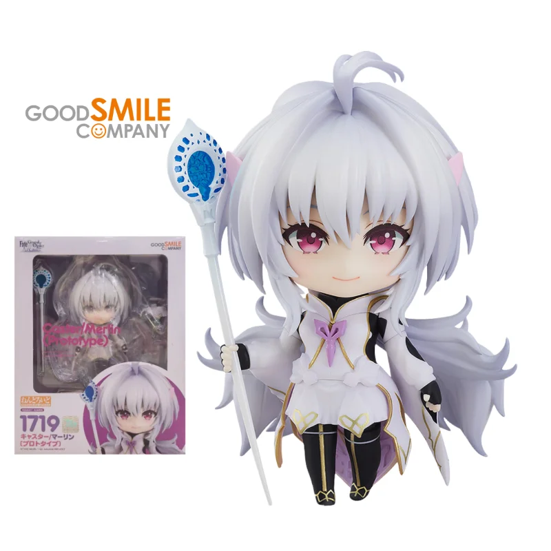 

В наличии оригинальный GSC Nendoroid 1719 Fate/Grand Order аркадный прототип Merlin аниме фигурка модель коллекция украшения для кукол