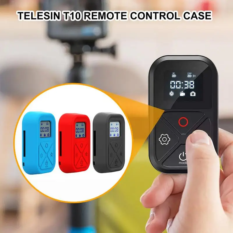 Remote Control Case For TELESIN T10 For GoPro Hero 11 10 9 8 Max For Smartphone Camera Remote Control Silicone Protective Cover