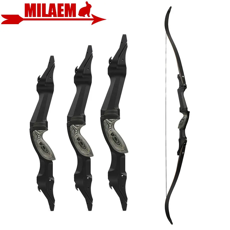 

60/62/64 Inch Archery ILF Recurve Bow 17/19/21inch Bow Riser 30-65lbs Bow Limbs Takedown American Hunting Ahooting Accessories