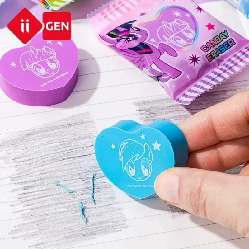 Iigen-Gomme colorée My Little Pony pour enfants, dessin animé créatif, étudiant, mignon, cadeau d'anniversaire et de Noël