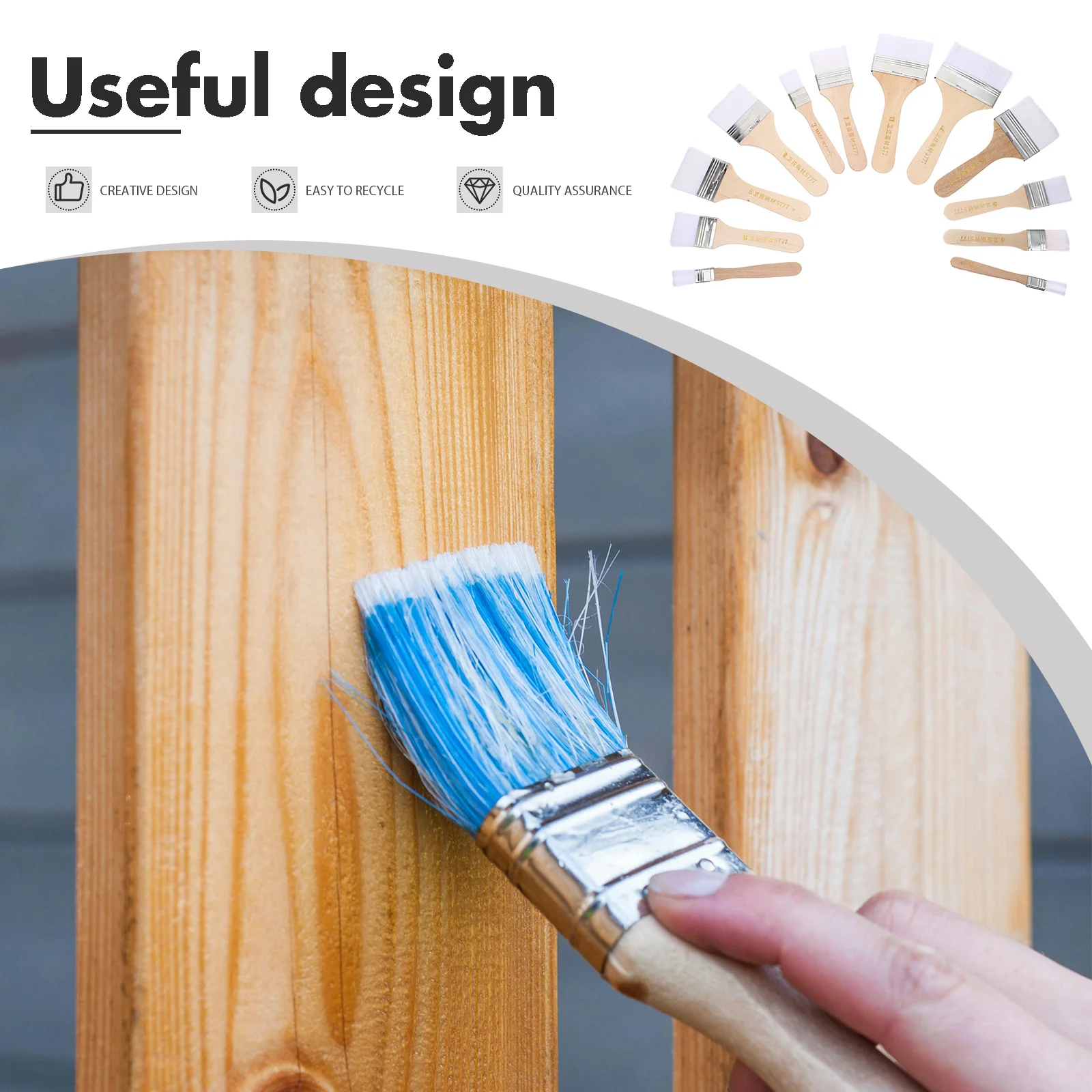 

12Pcs Nylon Flat Tip Paint Brush Set Comfortable Oil Acrylic Watercolor Painting Tool for Artists Small Paint Brushes