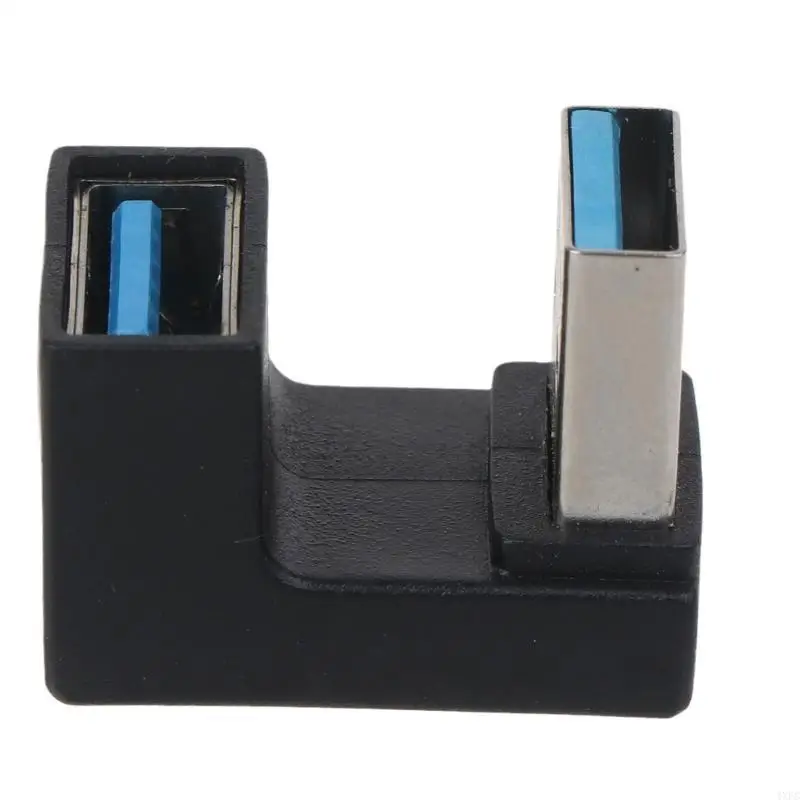 USB Type A To Type A Adapter Up & Down Angled USB 3.0 Adapter A Male To Female Extension 180 Degree 5Gbps Laptop PC