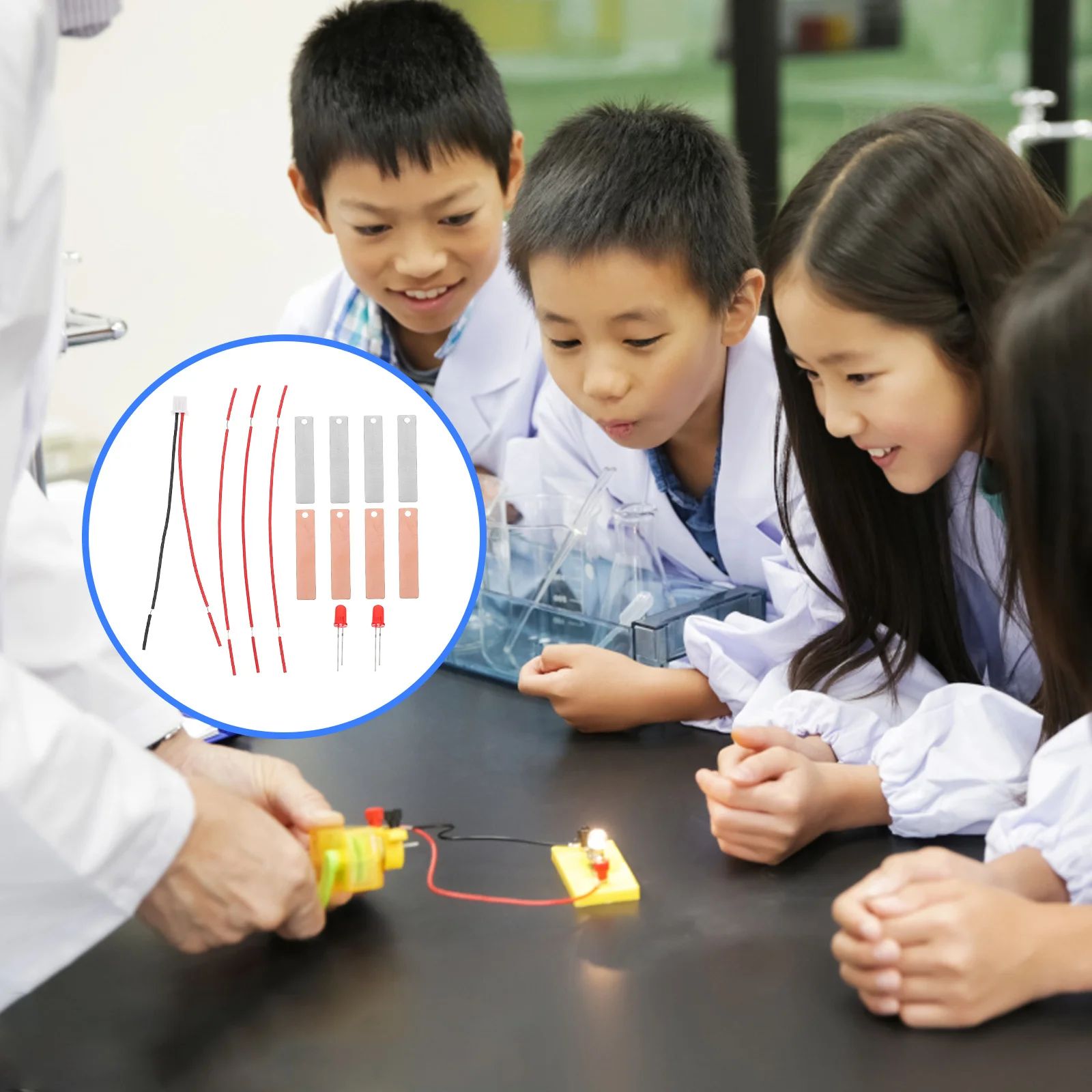 

2 Sets Zinc Copper Slice Potato Lab Experiments Diy Science Kits Accessories