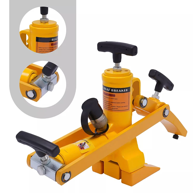 High Quality Tire Combi Ruck Style Bead Breaker With Pump Tire Stripping Hydraulic Bead Breaker