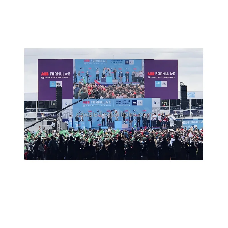 Turnkey HD Indoor Outdoor LED Video Wall P2.6-P4.81 Stage Rental Screen Display Mint Color High Brightness 100k Hours
