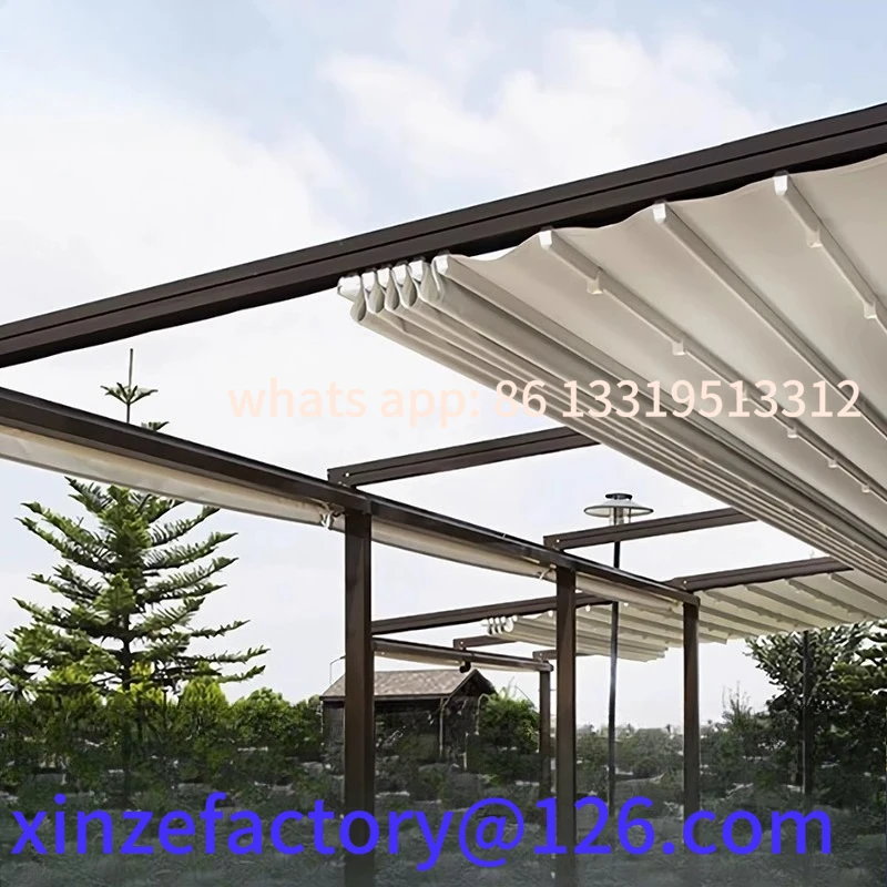 

Customizable sun room electric canopy folding telescopic awning awning