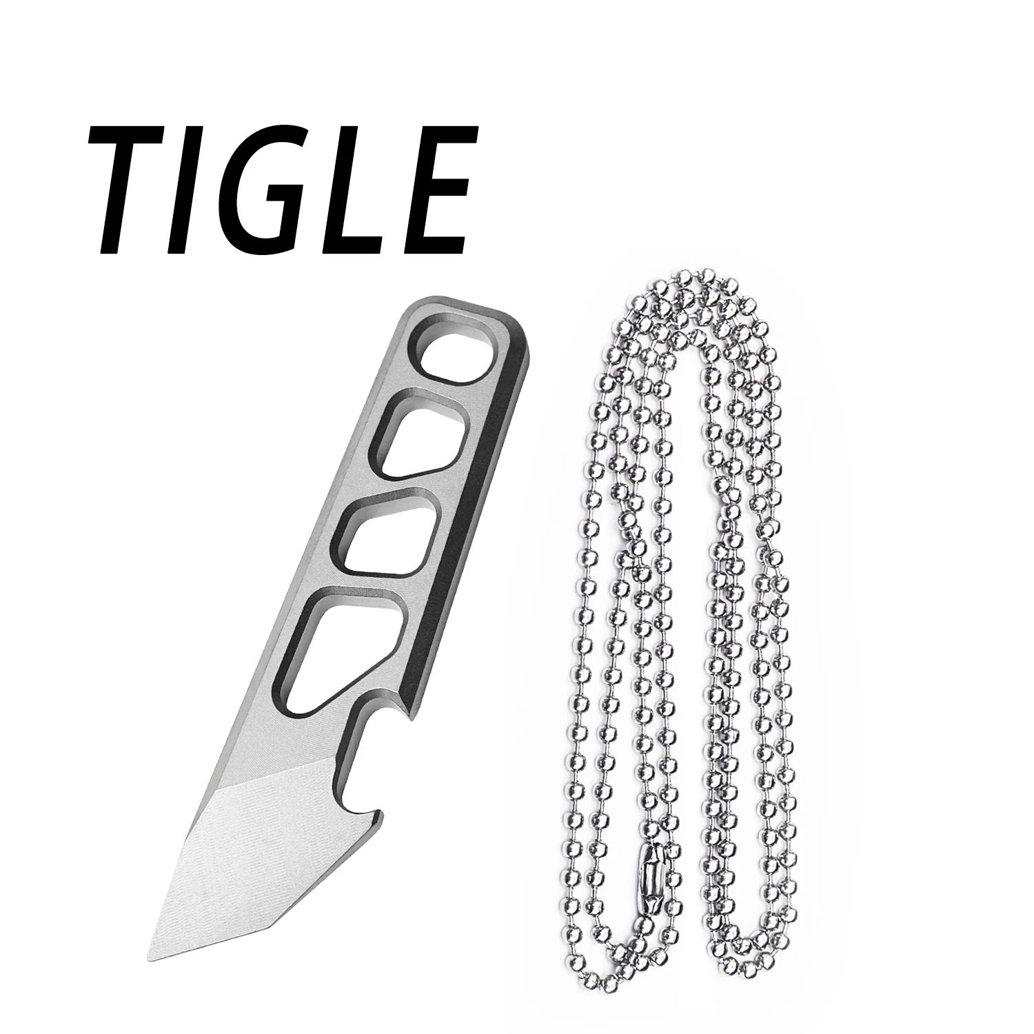 Titanium Alloy Mini Pry Bar Outdoor Portable EDC Small Tool Unpacking Bottle Opener Pendant Accessories With Chain ﻿