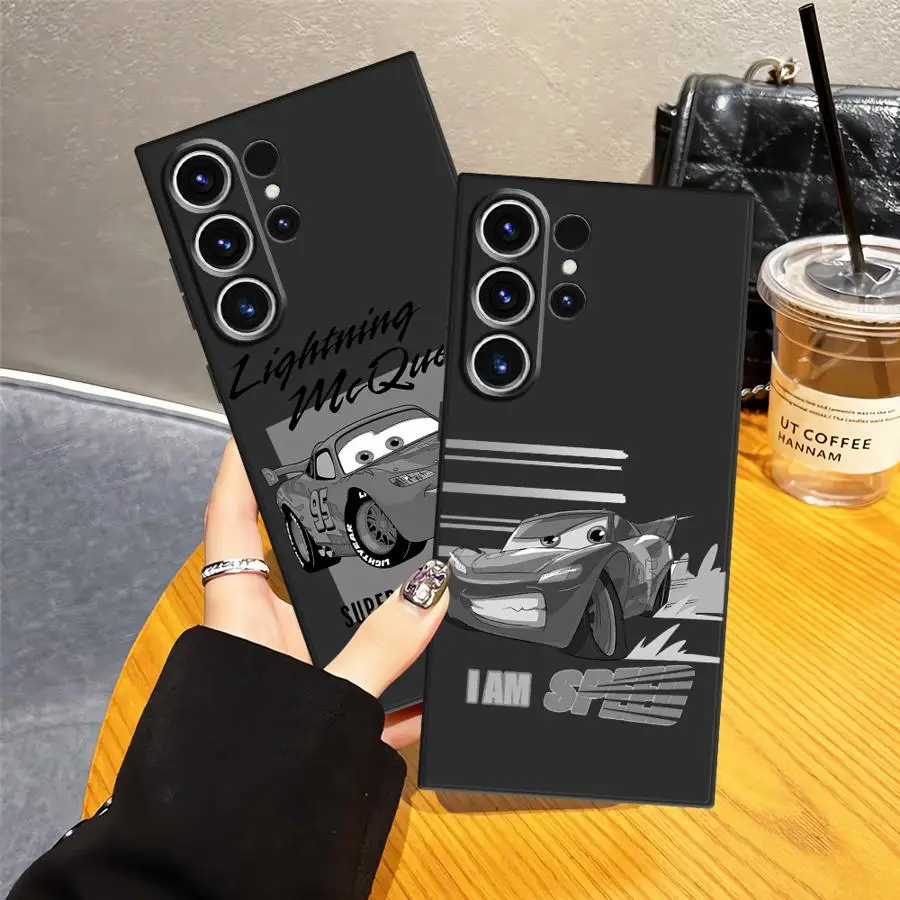 Coole Lightning McQueen Disney Hülle für Samsung Galaxy S20 S24+ S22 S25+ S9 S23 FE S24 Plus S25 Ultra S21 Soft Back Phone Cover
