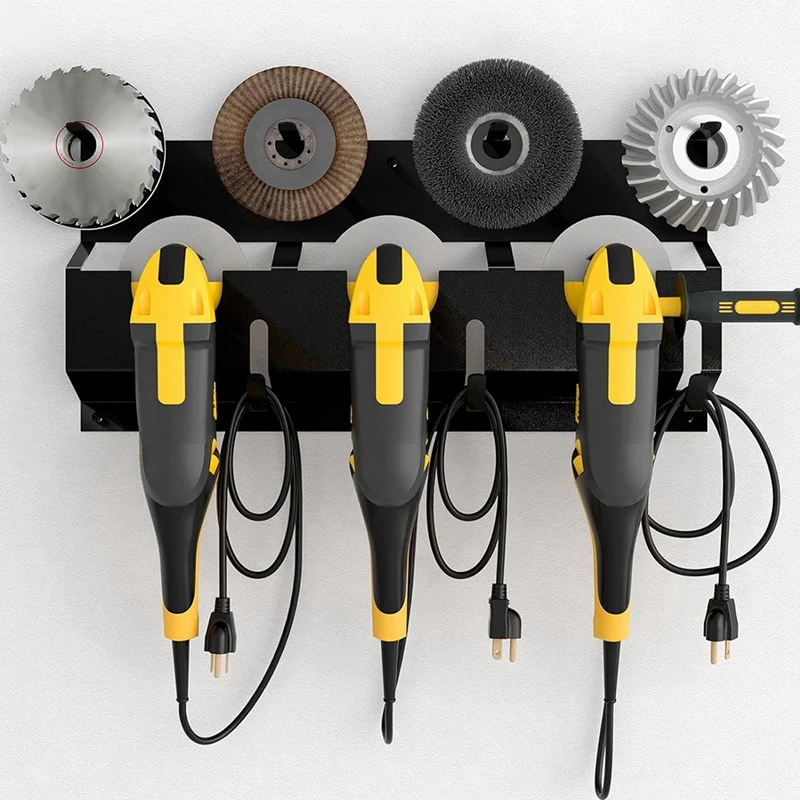 حامل طاحونة زاوية BAAG، حامل أدوات طاحونة زاوية لرف تخزين أدوات ميلووكي/ديوالت، دعامة تثبيت على الحائط للقواطع