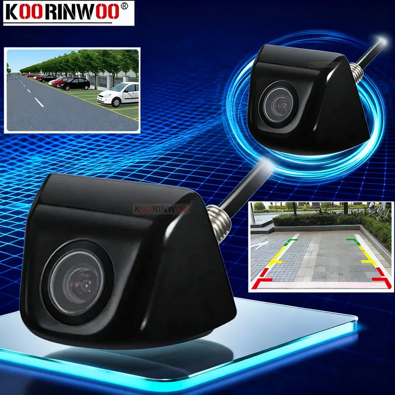 Koorinwoo rückansicht kamera Auto Front view Kamera Control Linie Für Spiegel Rückansicht Parkplatz Linie Nachtsicht Schraube Cam Blackview