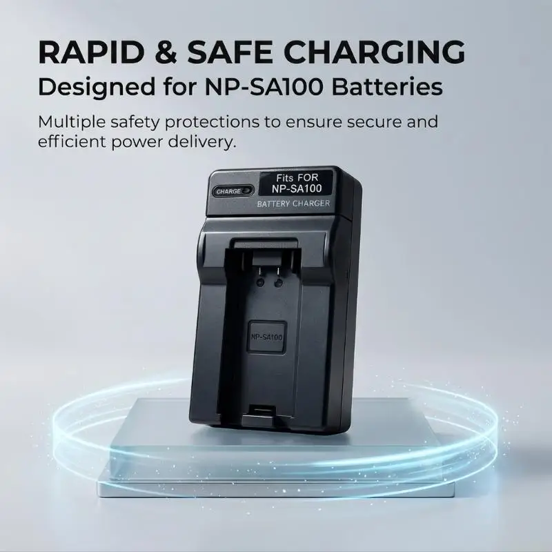 B03F SA100 Replacement Camera Battery Dedicated ABS Plastic Charging Accessory for Routine Battery Charging, Included