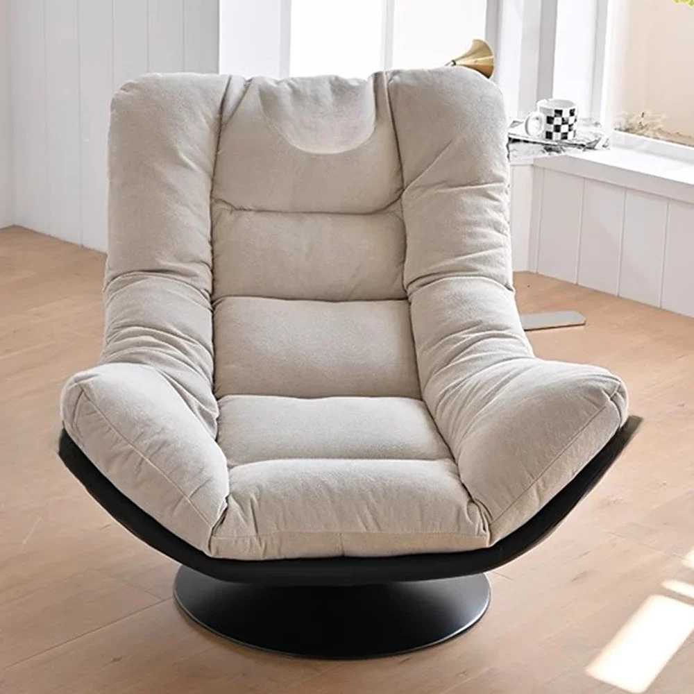 غرفة المعيشة كرسي داعم للكوع الأبيض الظهر قطني مريح كرسي بظهر للاستلقاء القراءة التأمل قطب Fauteuil صالون الديكور #1