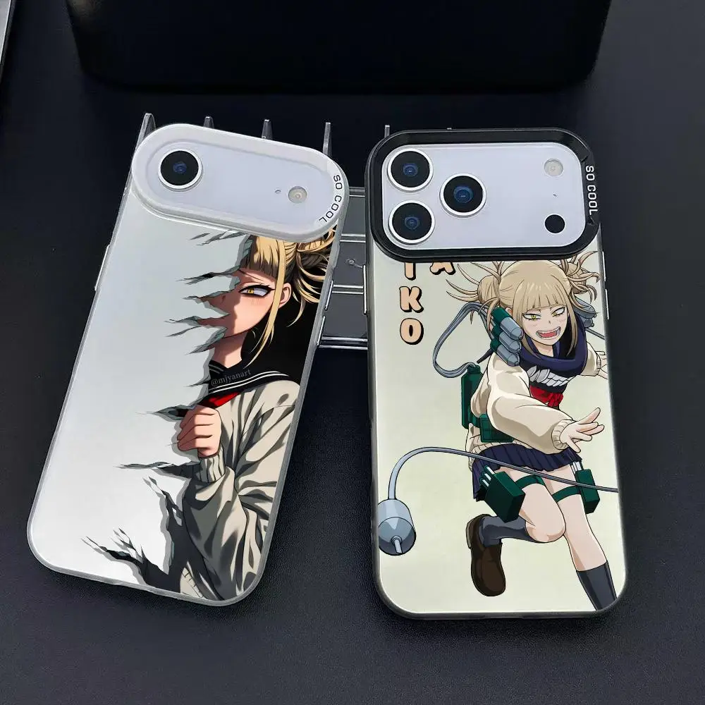 Himiko Toga A-Academia Hero Handyhülle für iPhone 17 16 15 14 13 12 11 Pro Max Air Matte Laser Aurora stoßfeste Handyhülle