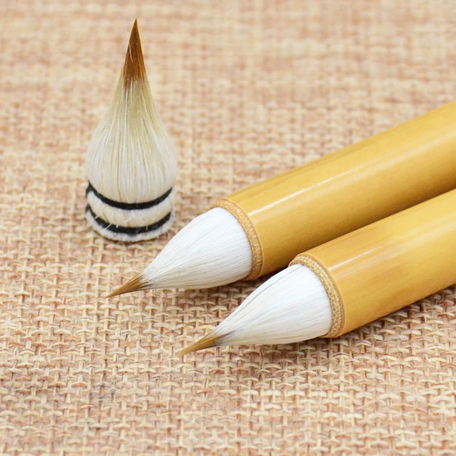 Traditional Writing Brush Jin and Tang Dynasty Brush Pen Wolf-hair Small Script Brush Garlic-head Writing BrusH