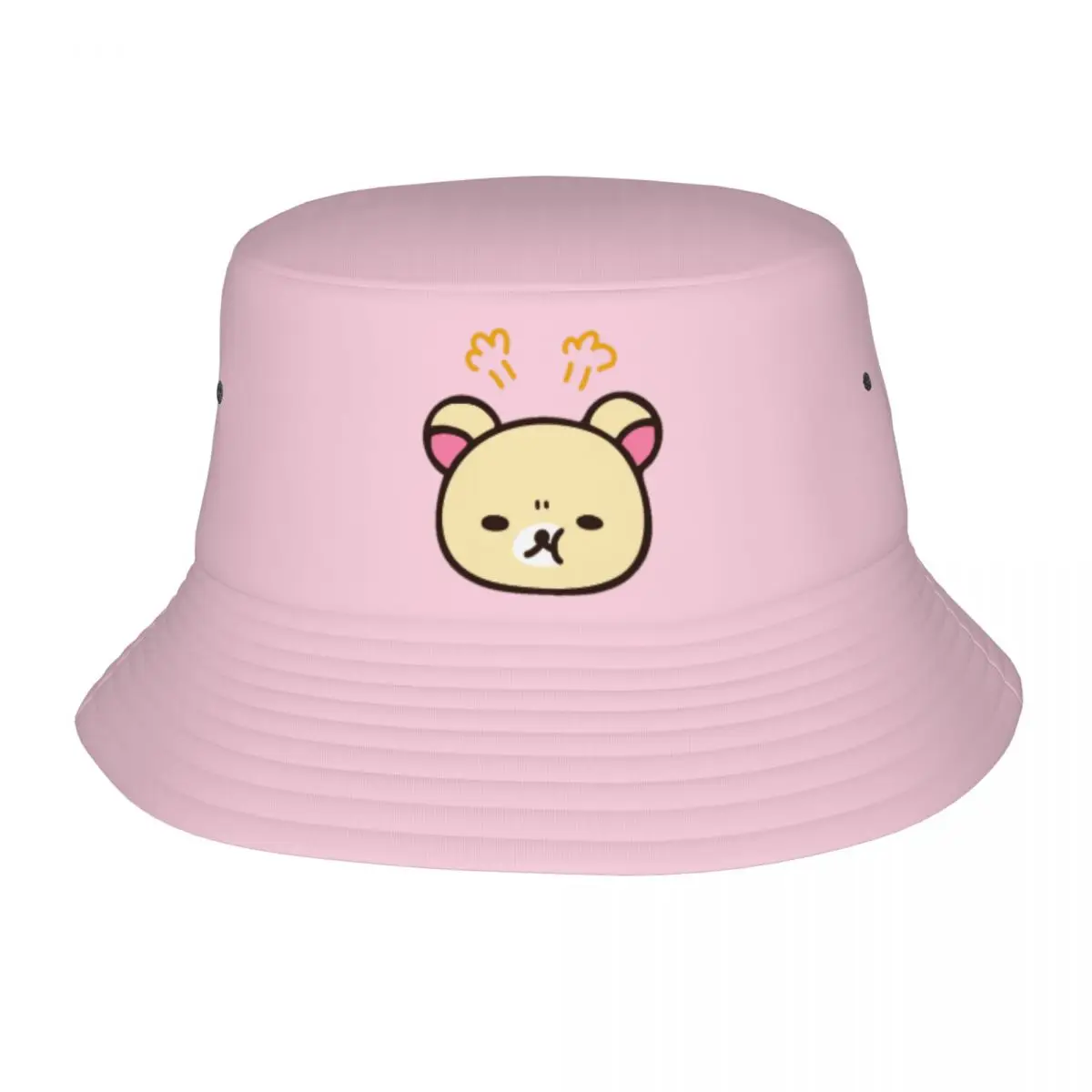 

Rilakkuma Angry Панамы, жаркие летние головные уборы, аксессуары, кепка для рыбалки для девочек на открытом воздухе, панамка, упаковочная