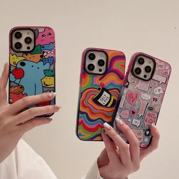 

Creative Cartoon Dog Border Acrylic Phone Case Cover for IPhone 12 13 14 15 Pro Max Case for IPhone 15 Pro Max