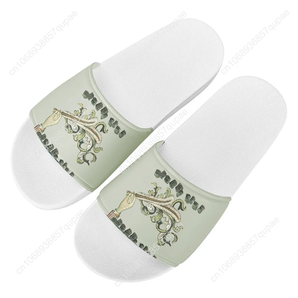 Arcade Fire Rock Band Slippers Home Water Shoes Men Women Teenagers Beach Pool Sandals High Quality Custom Summer Slipper