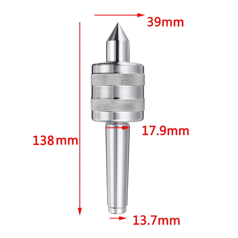 MT2 0.001 Lathe Live Center Taper Tool Live Revolving Milling Center Taper Machine AccessoriesJAS