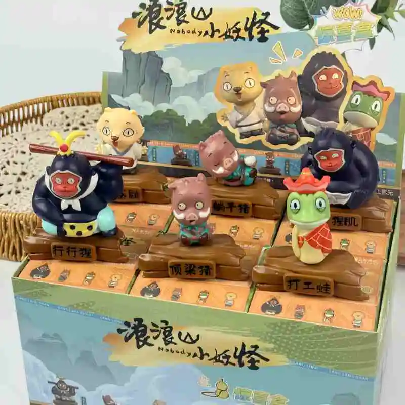 

Аутентичная фигурка Langlang Mountain Little Monster Pig Worker, украшение для рабочего стола, слепая коробка, игрушки, коллекционный предмет, модный дизайн